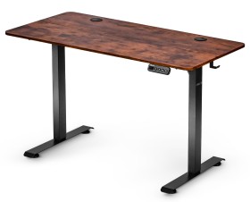 Biurko elektryczne z regulacją wysokości Hell's Chair Rustic Brown 120x60 cm