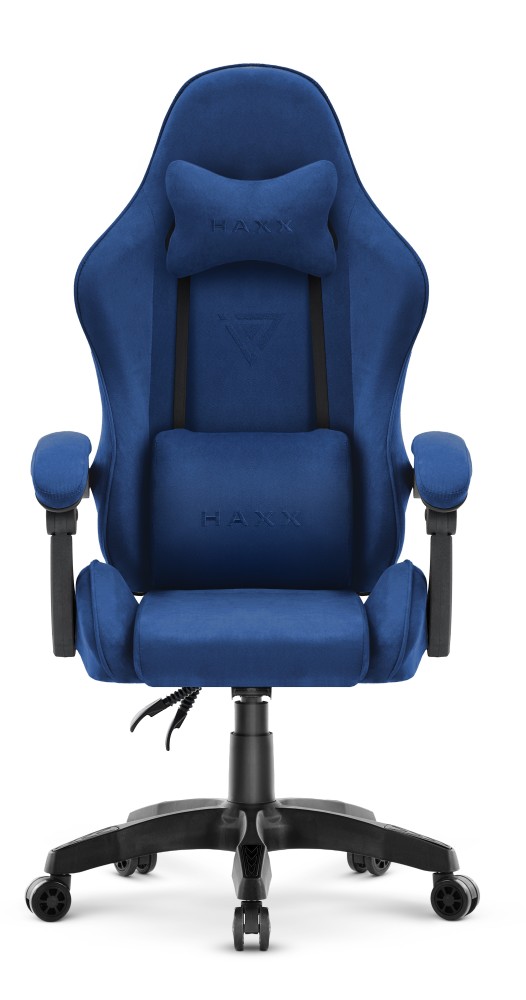 Fotel gamingowy HAXX 5001 Granatowy Navy Tkanina Zamszowa