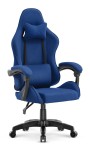 Fotel gamingowy HAXX 5001 Granatowy Navy Tkanina Zamszowa