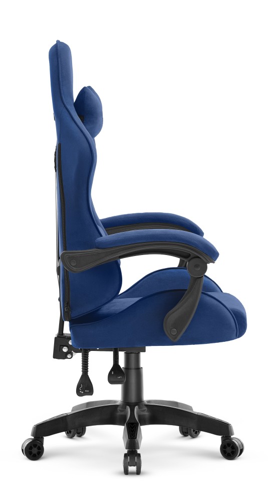 Fotel gamingowy HAXX 5001 Granatowy Navy Tkanina Zamszowa