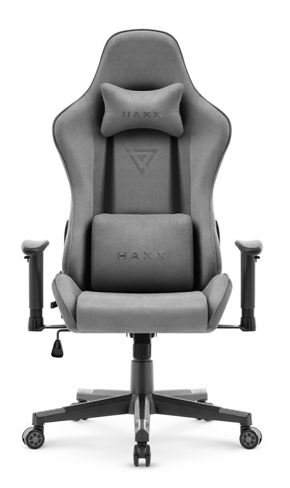 Fotel gamingowy HAXX 5005 Szary Zamsz